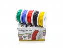 Siliconendraadset meeraderig 24AWG 0,2mm2 5 kleuren x 10m